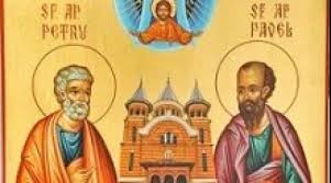 Mâine îi sărbătorim pe Sfinții Apostoli Petru și Pavel