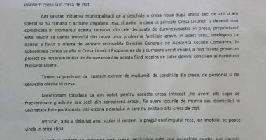 Scrisoare către primarul Decebal Făgădău: "Nu dorim închiderea creșei Licurici" - 2