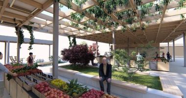 Stire din Social : Piața "Pescăruș" din Cartierul Faleză Nord a intrat în renovare