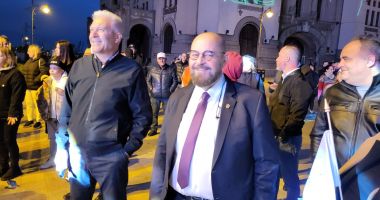 Galerie FOTO / PUSL Constanța își prezintă proiectele și candidații la alegerile din 9 iunie, pe scena din Piața Ovidiu - 4