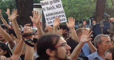 Stire din Actualitate : Manifestații la Madrid împotriva vizitei cancelarului Angela Merkel