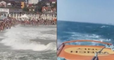 Stire din Eveniment : Turiștii dispăruți în mare, la Costinești, sunt căutați de o navă