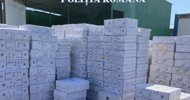 Stire din Eveniment : Dosar penal pentru mărfuri contrafăcute. 9800 de articole de încălțăminte descoperite în Portul Constanța