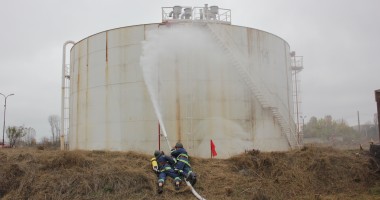 Cum s-au descurcat pompierii în "incendiul" de la Oil Terminal / Galerie foto și video - 5