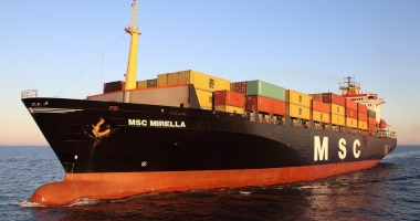 Portcontainerul "MSC Mirella" a rămas în black-out