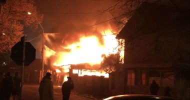 Incendiu produs în această seară în  localitatea Cumpăna. Un garaj a fost cuprins de flăcări