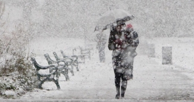 ATENȚIONARE METEOROLOGICĂ. Se întoarce iarna: cod galben de ninsori și vânt puternic