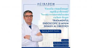 Stire din Sănătate : Acibadem organizează un eveniment exclusiv la Constanța: „Noile tratamente minim-invazive împotriva obezității”, cu Prof. Dr. Ebubekir Şenateş