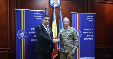 Stire din Politică-Administrație : Prefectul Adrian Picoiu, întâlnire cu comandantul Garnizoanei Americane Marea Neagră
