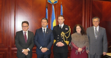 Stire din Politică-Administrație : Atașatul militar  al Marii Britanii, vizită la Prefectura Constanța