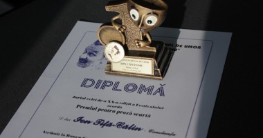 Stire din Cultură-Educație : Jurnalistul Ion Tița-Călin,  premiat la Festivalul Național de Umor