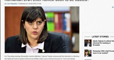 Stire din Politică-Administrație : "Guvernul PSD vrea capul șefei DNA". Critici în presa străină după anunțul lui Toader