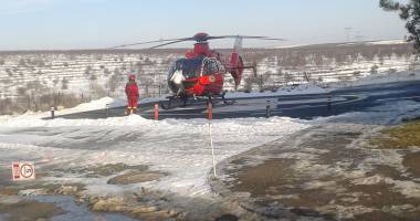 Prima intervenție pe heliportul spitalului din Cernavodă - 2