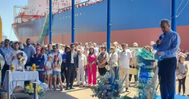 Ceremonie impresionantă la Șantierul Naval Constanța. „Histria Elara” primește botezul - 12