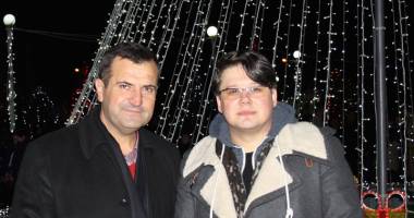Primarul Valentin Vrabie a dat startul sărbătorilor de iarnă alături de Fuego