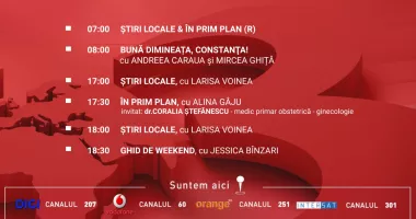 Programul zilei de joi, 12 februarie, de la Antena 3 Constanța