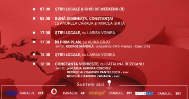 Stire din Actualitate : Programul zilei de vineri, 13 februarie, de la Antena 3 Constanța