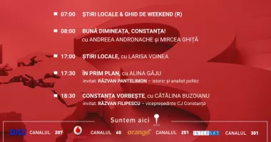 Stire din Actualitate : Programul zilei de vineri, 20 februarie, de la Antena 3 Constanța