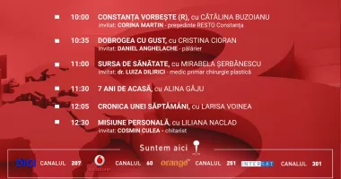 Stire din Actualitate : Programul zilei de sâmbătă, 28 februarie, de la Antena 3 Constanța