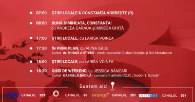 Stire din Actualitate : Programul zilei de joi, 5 martie, de la Antena 3 Constanța