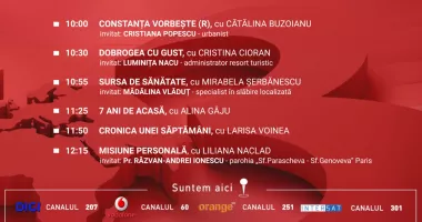 Stire din Actualitate : Programul zilei de sâmbătă, 23 mai, de la Antena 3 Constanța