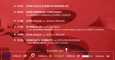 Stire din Actualitate : Programul zilei de vineri, 29 mai, de la Antena 3 Constanța