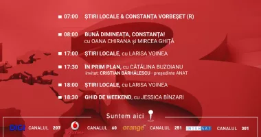 Programul zilei de joi, 4 iunie, de la Antena 3 Constanța