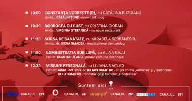 Programul zilei de sâmbătă, 20 iunie, de la Antena 3 Constanța