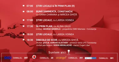 Programul zilei de luni, 22 iunie, de la Antena 3 Constanța