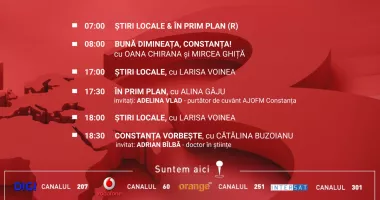 Programul zilei de miercuri, 24 iunie, de la Antena 3 Constanța