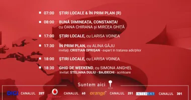 Programul zilei de joi, 25 iunie, de la Antena 3 Constanța