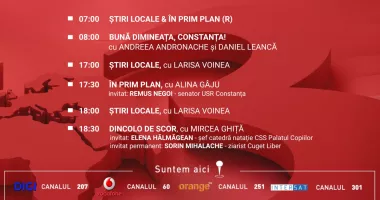 Programul zilei de luni, 29 iunie, de la Antena 3 Constanța