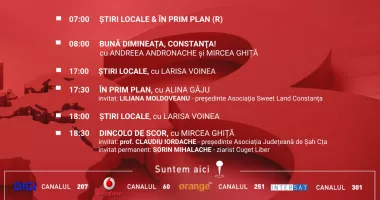 Stire din Actualitate : Programul zilei de luni, 6 aprilie, de la Antena 3 Constanța