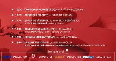 Stire din Actualitate : Programul zilei de sâmbătă, 4 aprilie, de la Antena 3 Constanța