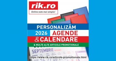 Stire din Social : Alege un cadou practic și memorabil: calendare și agende personalizate de la  RIK