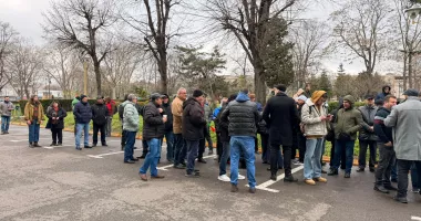 Angajații CT BUS protestează în fața Primăriei Constanța - 6