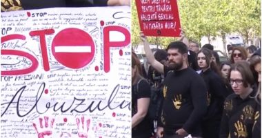Stire din Eveniment : Zeci de oameni protestează la Parchet. Doi ani, nicio soluție în dosarul de viol de la școala de vară AUR