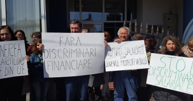 Protest spontan la Agenția de Mediu Constanța. Angajații sunt nemulțumiți de salarii - 3