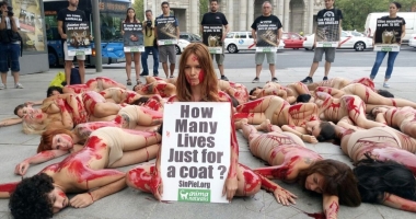 Stire din Actualitate : Sexy-protest împotriva hainelor de blană