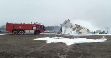 VIDEO / Un avion militar s-a prăbușit în Kazahstan. Există supraviețuitori