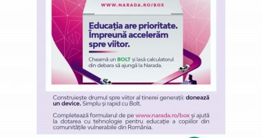 Stire din Social : Campania Narada Box duce copiii la școala online: cheamă un Bolt, donează un laptop!