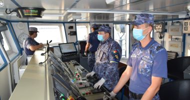 Puitor de mine al Forțelor Navale, întors din misiunea din Marea Egee
