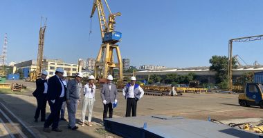GALERIE FOTO. Ministrul Muncii şi Protecţiei Sociale, Raluca Turcan, în vizită la Şantierul Naval Constanţa - 3
