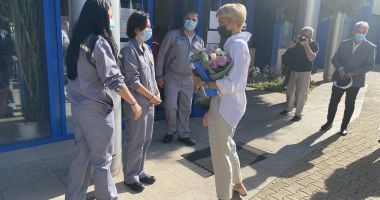 GALERIE FOTO. Ministrul Muncii şi Protecţiei Sociale, Raluca Turcan, în vizită la Şantierul Naval Constanţa - 5