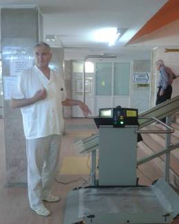 Rampă  de 12.000 de euro,  amplasată  în Spitalul Județean - 3