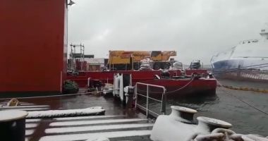 Stire din Eveniment : Ranfluarea epavei din portul Midia, OPRITĂ!