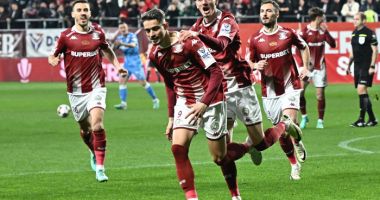 Stire din Sport : Rapid a învins-o pe UTA cu 4-1 şi a revenit pe locul al doilea în Superligă