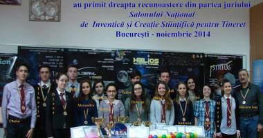 Stire din Cultură-Educație : Inventivitatea  elevilor de la Colegiul "Mircea",  premiată la București
