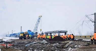 Stire din Actualitate : A fost finalizată refacerea liniei de cale ferată după accidentul din Olt