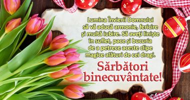 Redacția "Cuget Liber" urează tuturor cititorilor și colaboratorilor PAȘTE FERICIT!